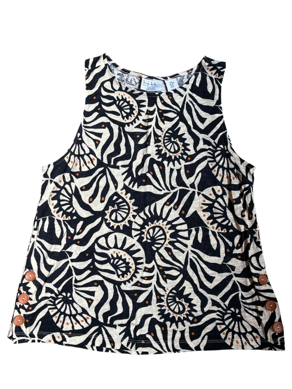 Bohemian Coastal Sleeveless Printed Top
